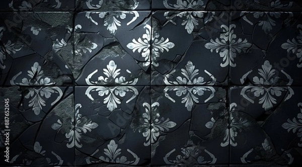 Obraz black and white background