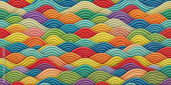 Fototapeta background, waves, pattern, embossing, different, fabrics, connection, patchwork