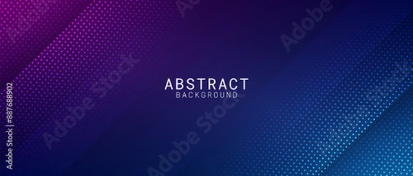 Fototapeta Modern abstract background with dynamic diagonal gradient and halftone dot pattern for tech design concept