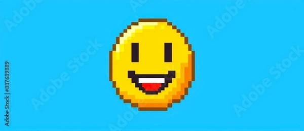 Obraz スマイルの絵文字のグラフィック