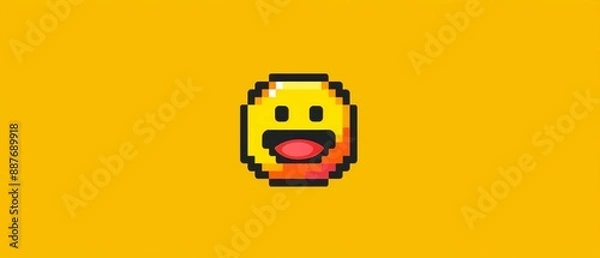 Obraz スマイルの絵文字のグラフィック