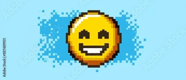 Obraz スマイルの絵文字のグラフィック