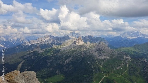 Obraz mountain landscape with clouds