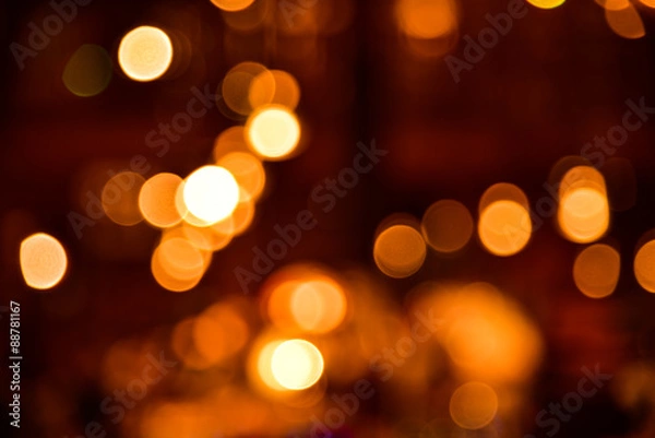 Fototapeta blur warm bokeh light