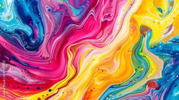 Fototapeta Gradient mixed colorful background