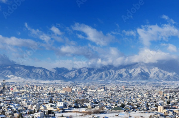 Obraz 冬の松本市