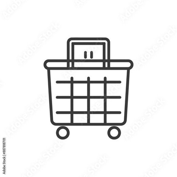 Fototapeta catalogue minimalist line art icon logo symbol icon black color only