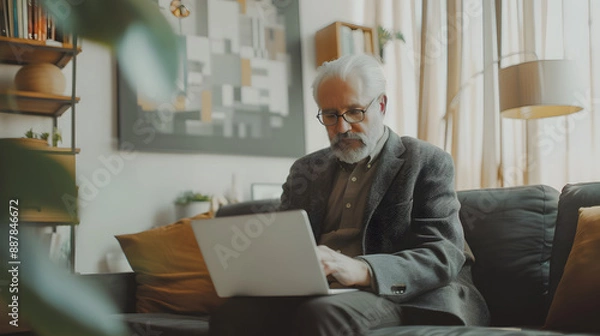 Obraz Generative AI, Elderly Productivity: Active Aging in Action