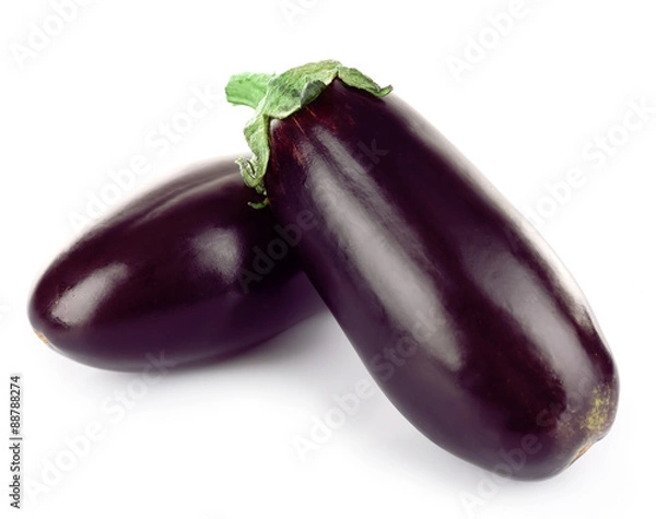 Fototapeta Fresh eggplant isolated on white