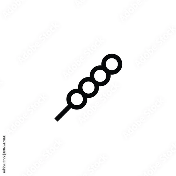 Obraz Satay icon design trendy