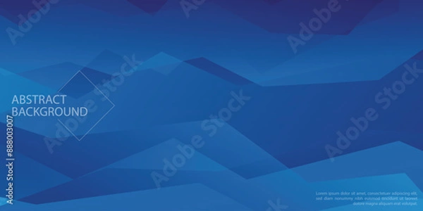 Obraz Abstract dark blue geometric background wave. Vector illustration eps 10	
