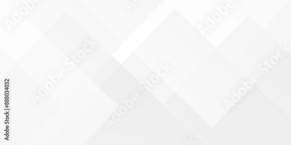 Fototapeta Vector Modern white and gray technology concept diamond triangle geometric line background. white abstract gradient geometric background. white abstract design background template.