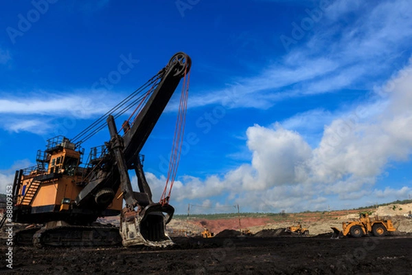 Obraz Electric Shovel in Open Pit