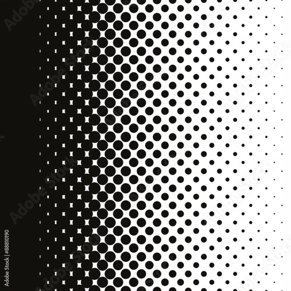 Fototapeta Halftone dots pattern gradient in vector format