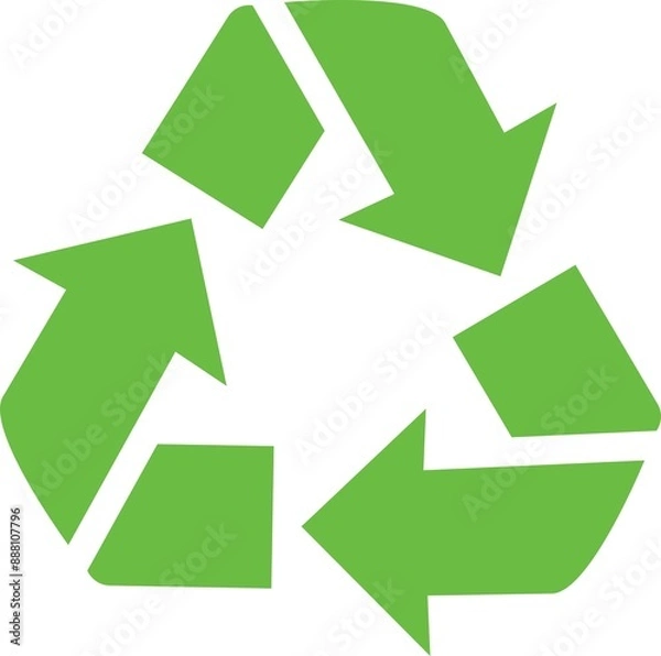 Fototapeta Recycle Icon Vector Illustration Simple