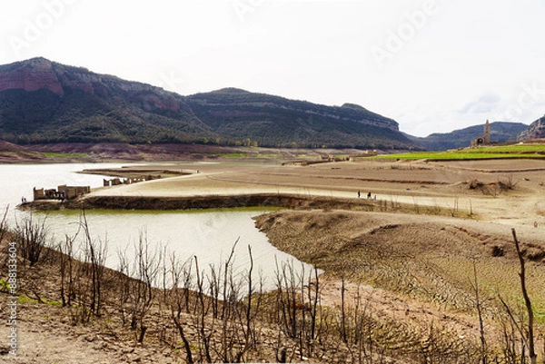 Obraz Sequía en el pantano de Sau
