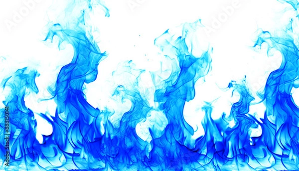 Obraz 燃える青い炎の透過素材