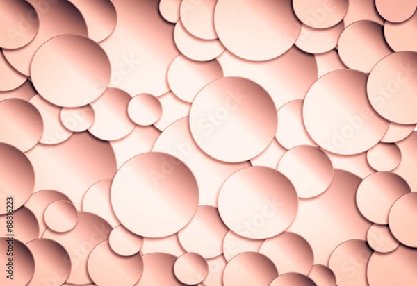 Obraz Circle abstract background with drop shadows. 