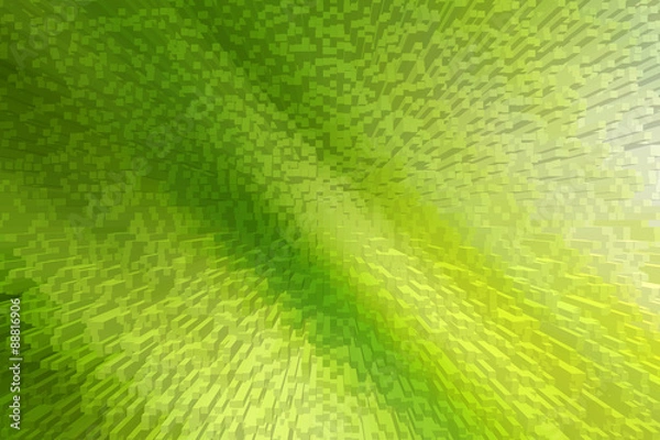 Obraz Abstract green light background with 3D extrude effect.