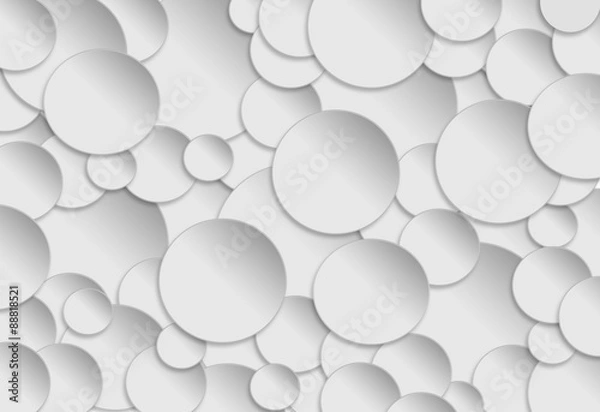 Obraz Circle abstract background with drop shadows. 