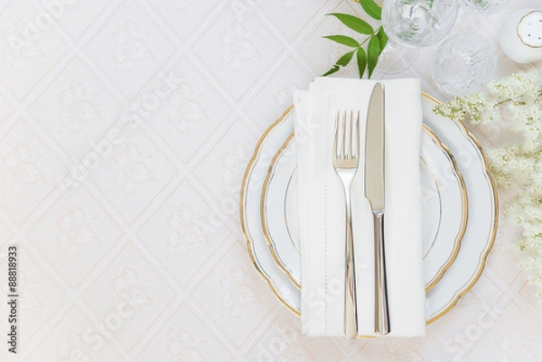 Obraz Piękne nakrycie stołu