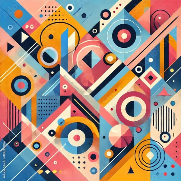 Obraz Colorful Geometric Patterns