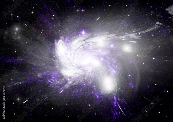 Fototapeta galaxy in a free space