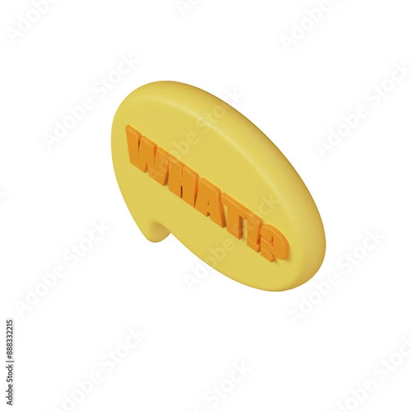 Fototapeta Various 3D Speech bubble icons
