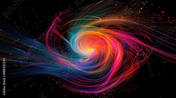 Obraz colorful swirl