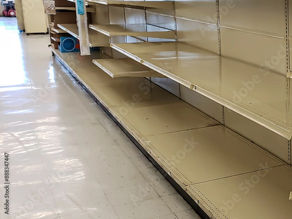 Obraz EMTY GROCERY SHELVES
