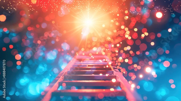 Obraz ladder to the light