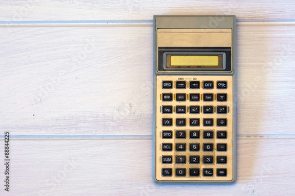 Fototapeta Vintage calculator machine
