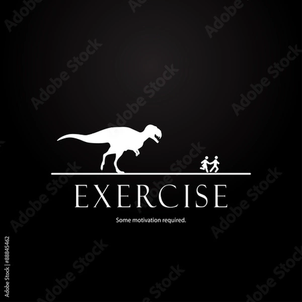 Obraz Motivation template for couples - dinosaurs design