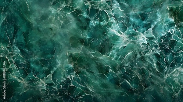 Obraz Seamless pattern background of a green marble texture