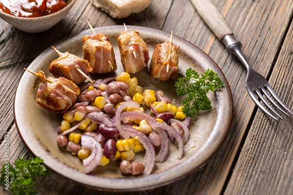 Fototapeta Chicken meatballs