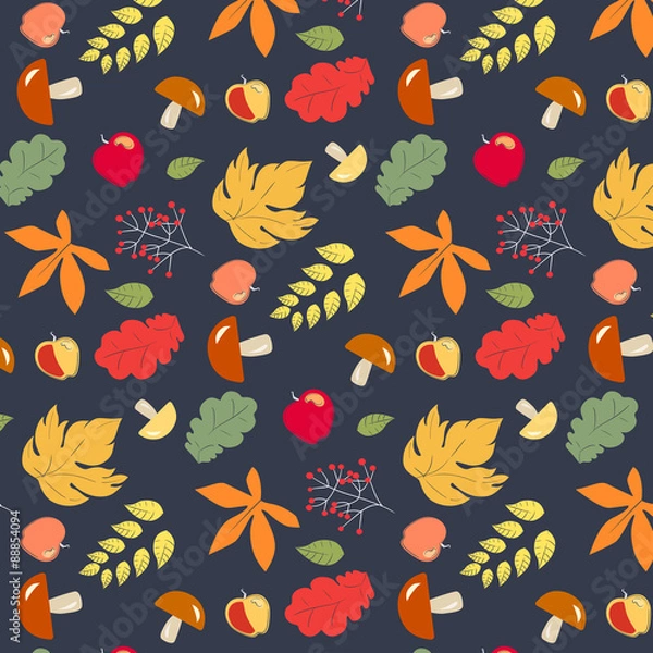 Fototapeta Autumn design pattern 