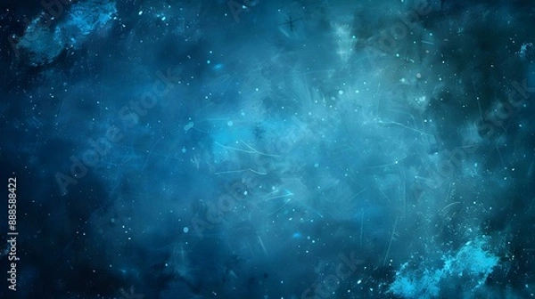 Obraz Blue grunge background with space