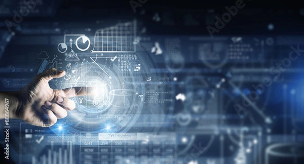 Fototapeta Modern technologies in business