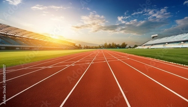 Fototapeta 陸上競技場とスタジアム