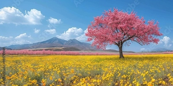 Obraz Spring Flowers Ultra High Definition Stunning Wallpaper Visuals: Diverse Artistic Inspirations from Nature, Architecture, and Abstract Design