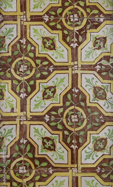 Fototapeta Detail of some typical portuguese tiles