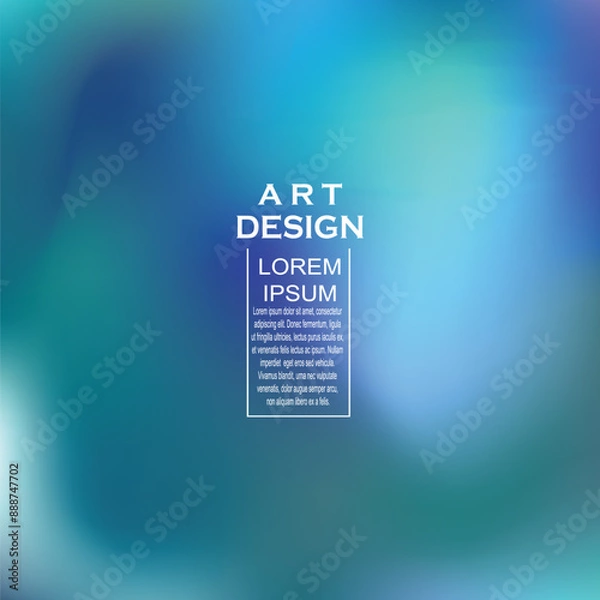 Fototapeta Abstract blurred gradient fluid vector background design wallpaper template