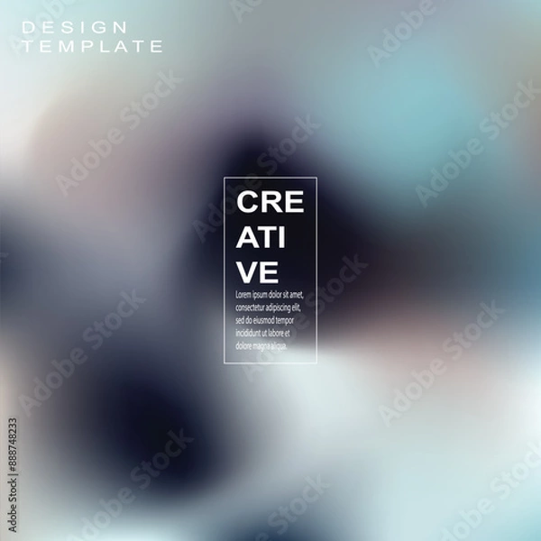 Fototapeta Abstract blurred gradient fluid vector background design wallpaper template