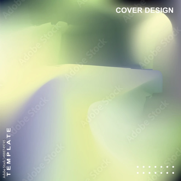 Fototapeta Abstract blurred gradient fluid vector background design wallpaper template