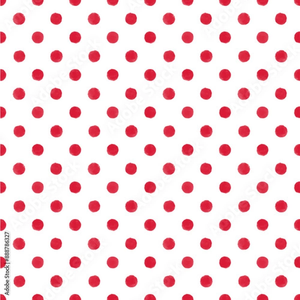 Obraz dot-crayon-white-red