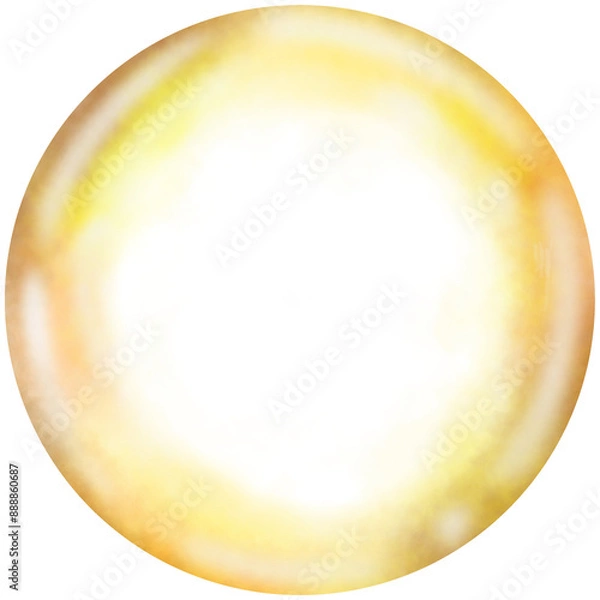 Obraz Gold bubble transparent background 
