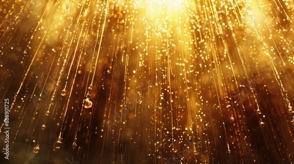 Obraz Gold rain