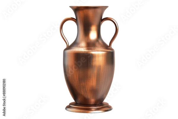 Fototapeta Cooper vase isolated on transparent background