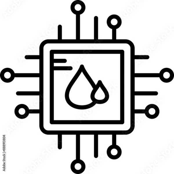 Obraz Lab on a Chip Icon