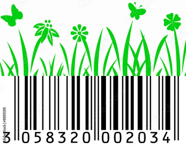 Obraz Code barre et bio